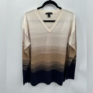 ST John Neutral classic woman sophisticated quiet luxury preppy office tunic M